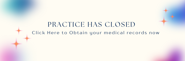 This image shows that the practice is closing and asking users to click this to obtain their medical records.